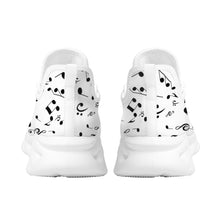 Load image into Gallery viewer, Fashion Musical Notes Cartoon Pattern Female Flat Shoes Comfort Sport Sneakers for Women Lace up Platform Shoes
