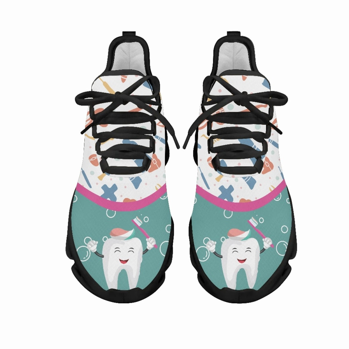 Zapatos informales de dentista para Mujer, Zapatillas de deporte con dibujos animados divertidos de Hada Dental para chica, Zapatillas de malla de aire para Mujer
