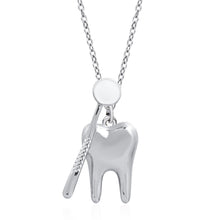 Cargar imagen en el visor de la galería, Classic Tooth Pendant Necklace Creative New Dental Dentist Doctor Nurse Jewelry Teeth Necklace Gifts Collection
