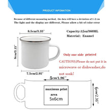 Cargar imagen en el visor de la galería, Personalized Custom Name Enamel Mug Creative Retro Coffee Water Cups Drink Dessert Milk Cup Mugs Handle Drinkware Teacher Gifts
