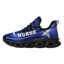Cargar imagen en el visor de la galería, Nurse Design Mesh Swing Sneakers Casual Lightweight Platform Shoes for Ladies EMT EMS Pattern Girls Nurse Shoes
