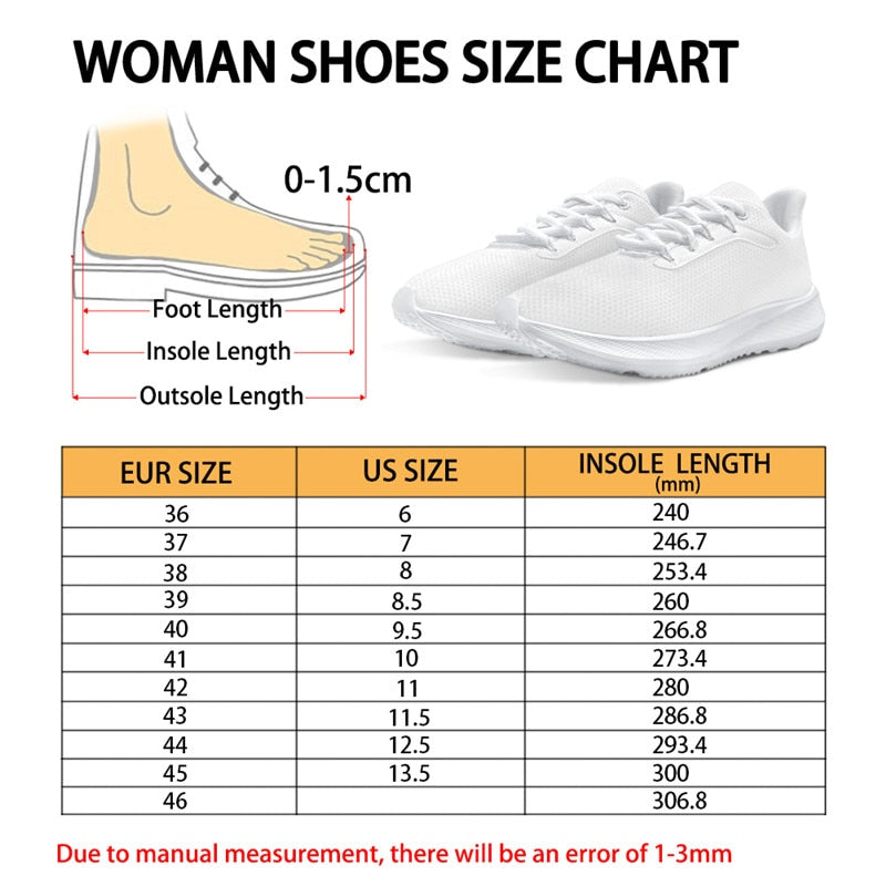 Nurse Pattern Sport Shoes Breathable Air Cushion Running Sneakers for Women Hospital Worker Nurse Tennis