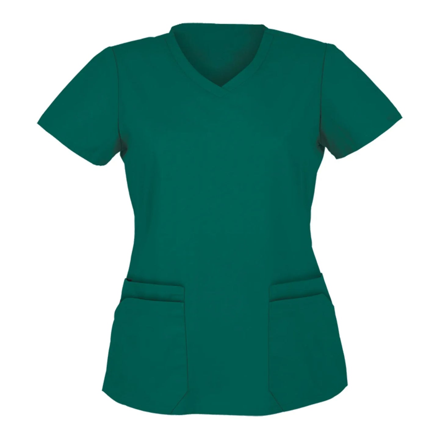 Nursing Scrubs Tops Women Medical Scrubs Short Sleeve V-Neck Top
