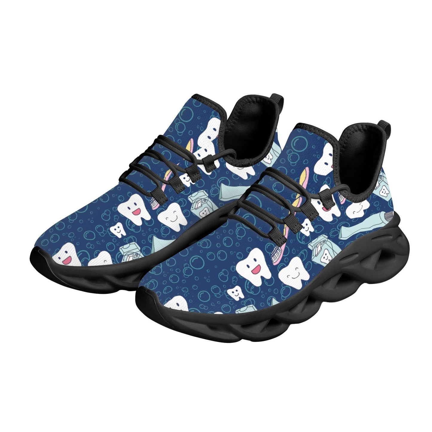 Zapatillas de deporte transpirables con dibujos de dentista para Mujer, Zapatos ligeros con cordones para Mujer, Zapatos tejidos de malla, Zapatos Unisex para Mujer