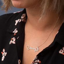 Load image into Gallery viewer, Personalized Cute Stethoscope Name Necklace Medical Jewelry Custom Nurse Doctor Nameplate Choker Necklaces For Women Girl Gifts
