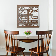Load image into Gallery viewer, Love the Lord Copper Metal Sign
