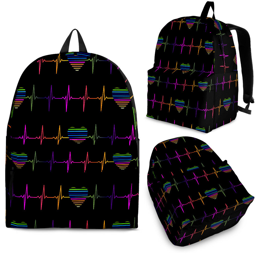 Nurse/Medical Neon Heartbeat Backpack