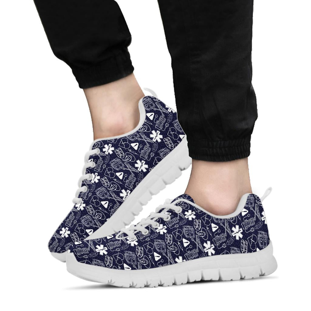 Medical Professionals Blue Women's Sneakers