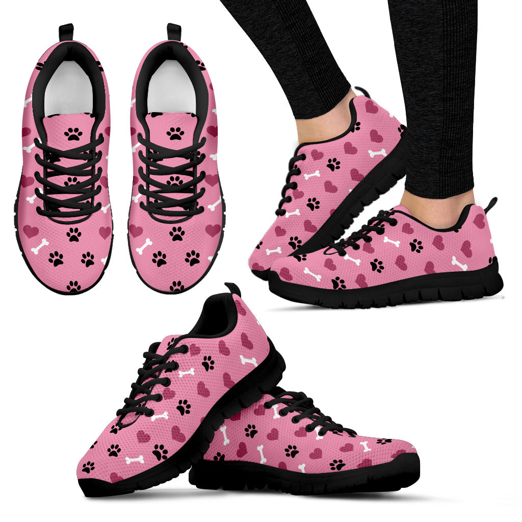 Veterinarian Dog Lover Gradient  Color Flats Women Shoes Paw Heart Print Ladies Running Jogging Shoes Spring/Autumn Female Sneakers Casual Shoes.