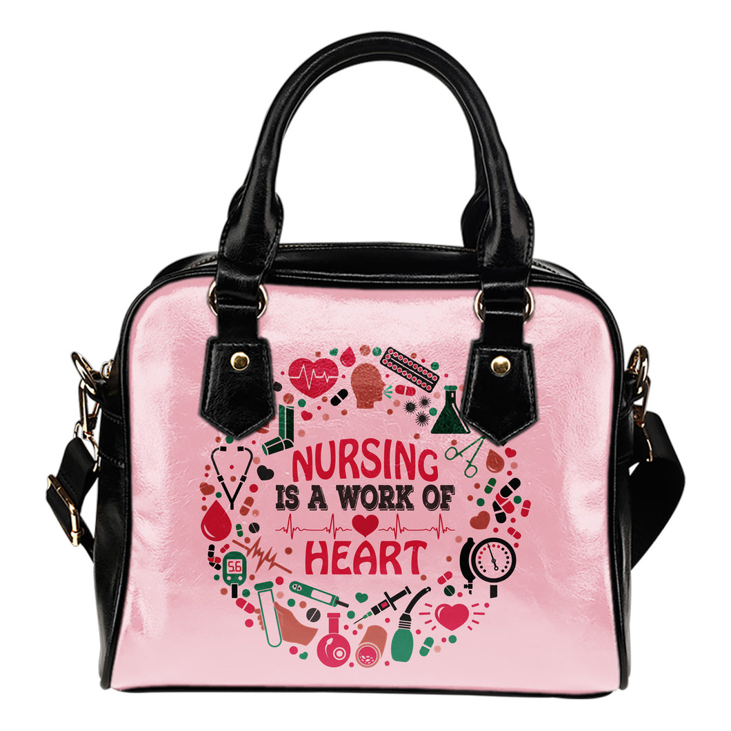 Nurse Is A Work Of the Heart Premium PU Leather Handbag