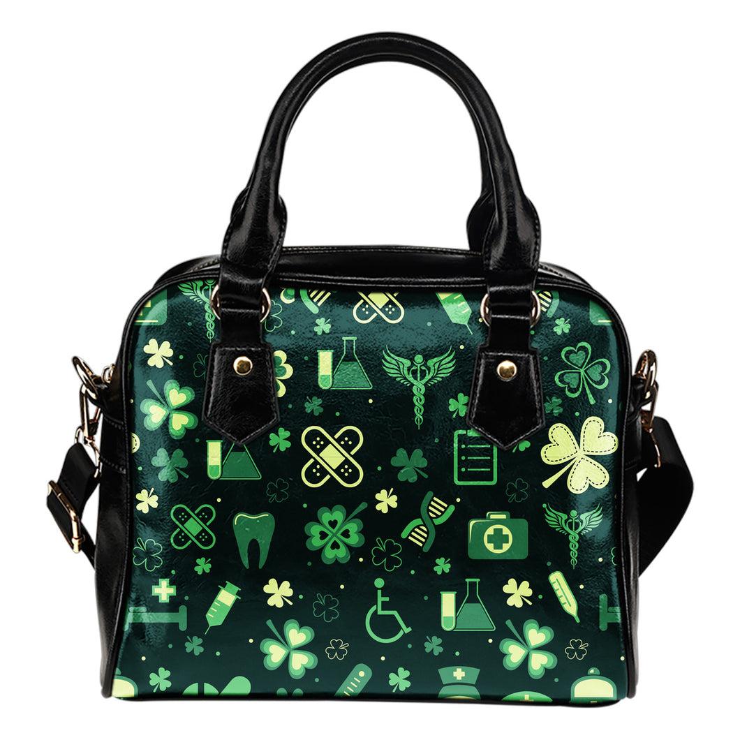 Nurse St. Patrick's Day Premium PU Leather Handbag