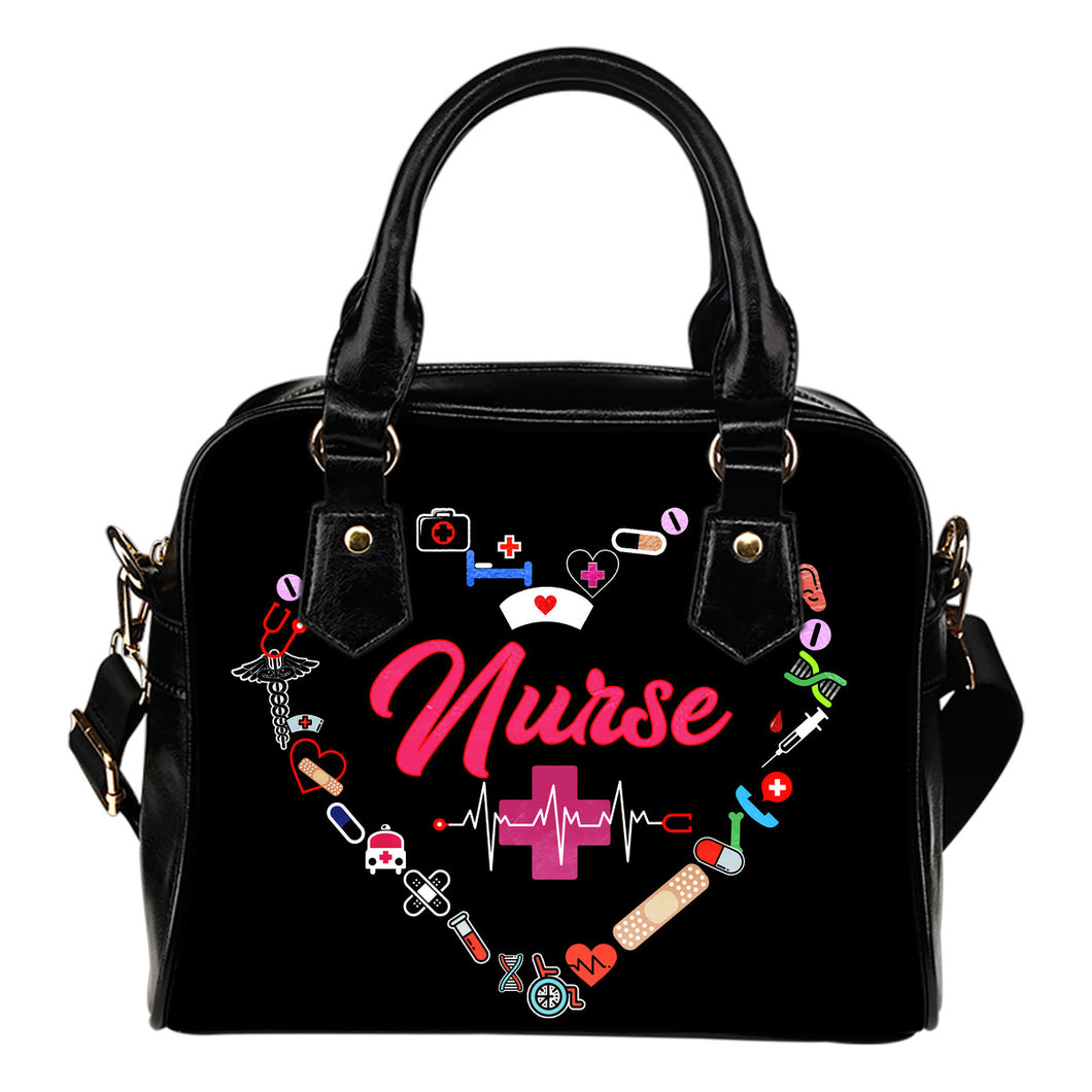 Nurse Heart Premium PU Leather Handbag