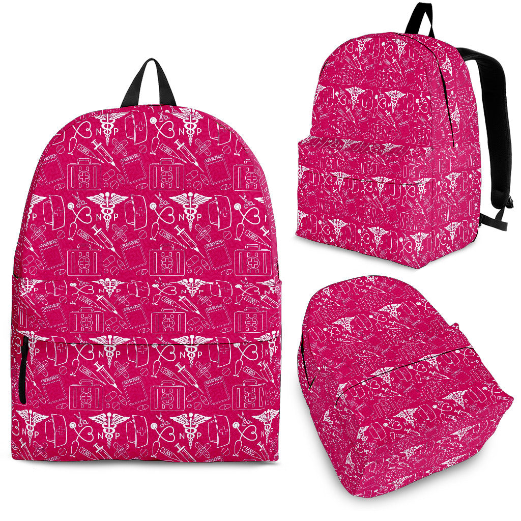 Nurse Practitioner (NP) Pink Backpack
