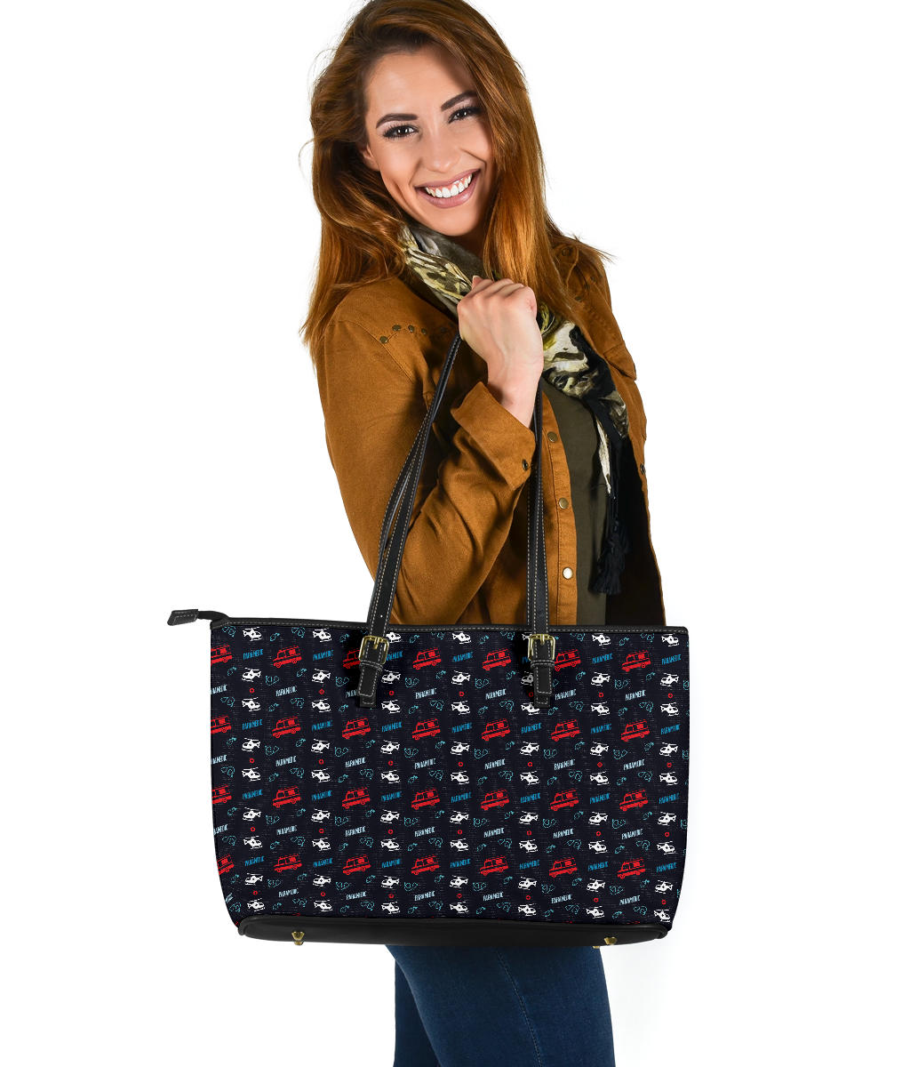 Bolso tote grande de piel sintética de PU Paramedic Life