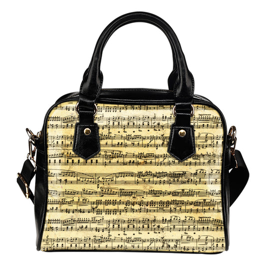 Sheet Music Premium PU Leather Handbag