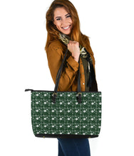 Load image into Gallery viewer, EMS/EMT/Paramedic Women&#39;s Green Large PU Faux Leather Tote Bag
