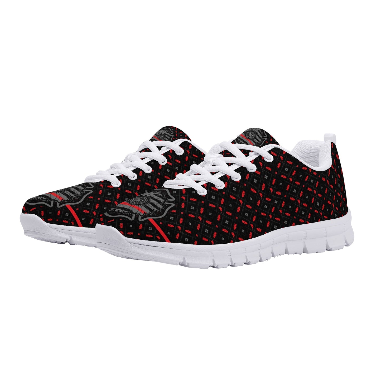Thin Red Line Sunflower Firefighter Women's Sneakers