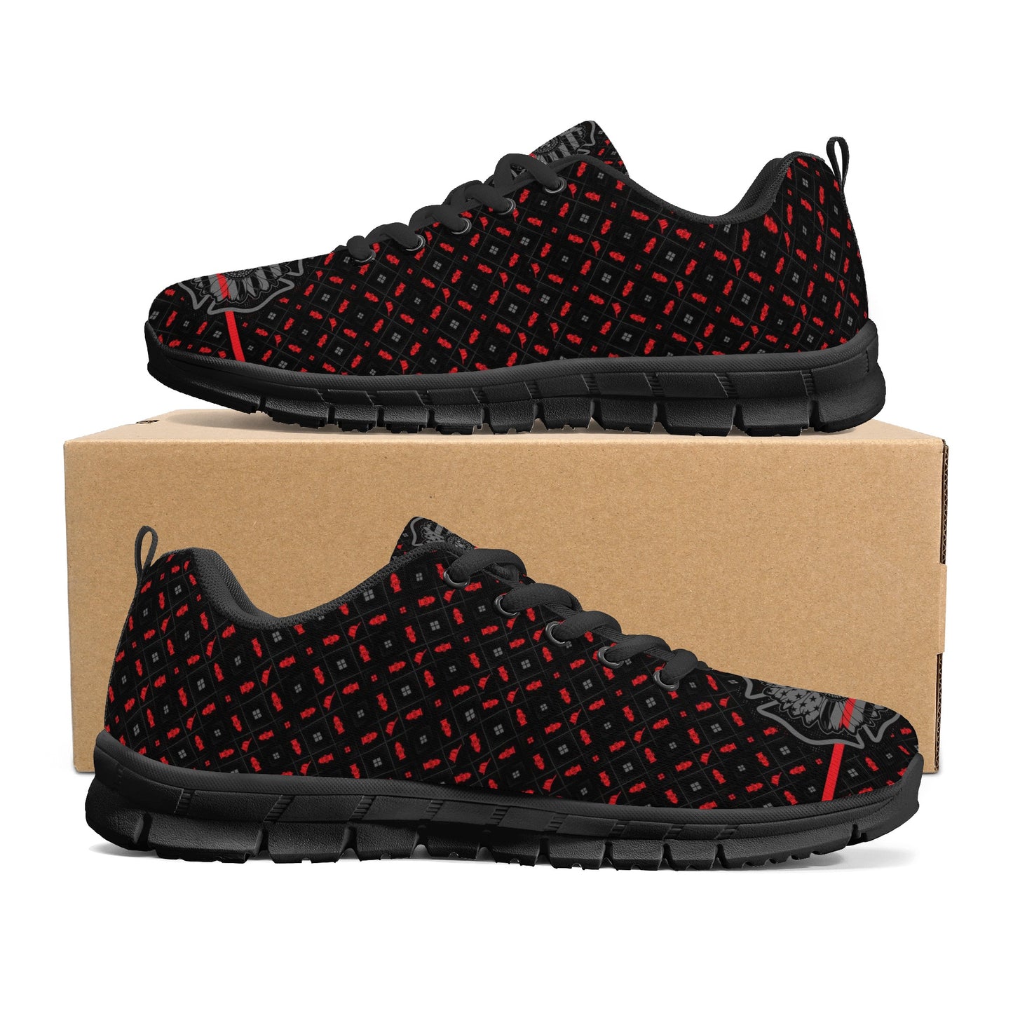 Thin Red Line Sunflower Firefighter Women's Sneakers