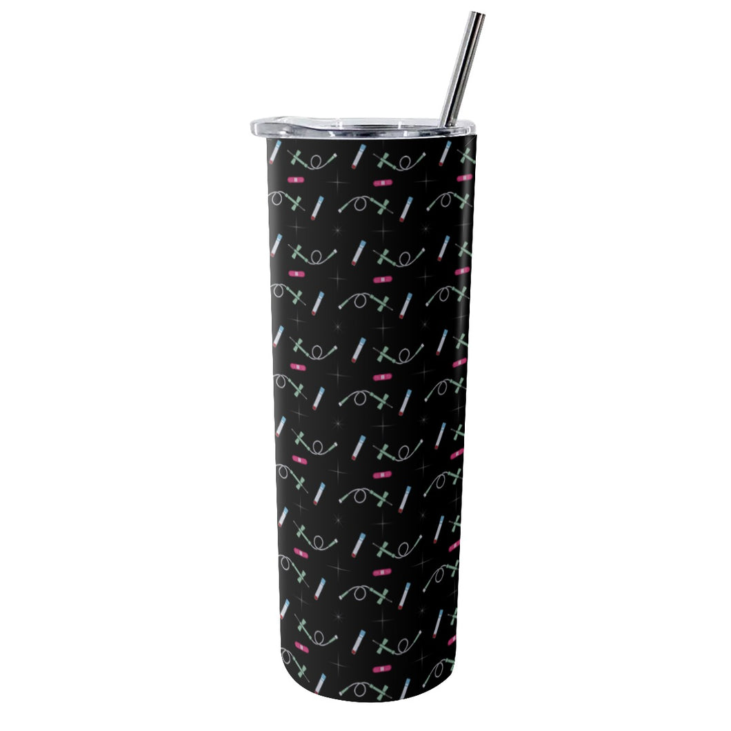 Phlebotomist Lab Tech Tumbler With Stainless Steel Straw 20oz