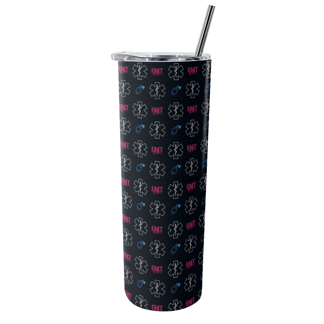 EMT Life Tumbler With Stainless Steel Straw 20oz
