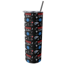Load image into Gallery viewer, Paramedic Life Tumbler with Stainless Steel Straw 20oz
