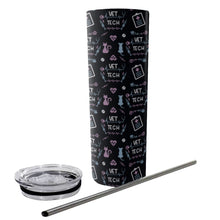 Load image into Gallery viewer, Veterinary Technician Tumbler With Stainless Steel Straw 20oz
