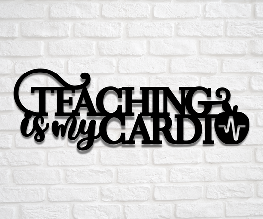La enseñanza es mi signo de metal cardio