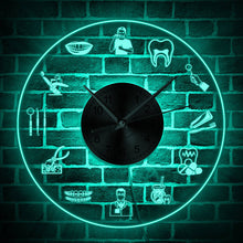 Load image into Gallery viewer, Dentist Tools LED Wall Clock
