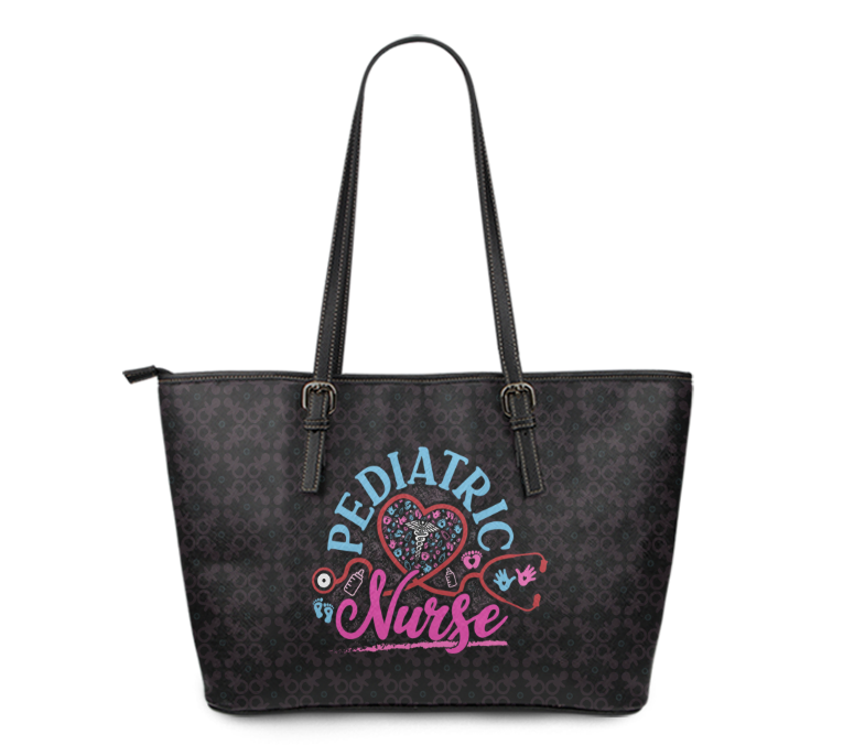 Pediatric Nurse Large PU Fax Leather Tot Bag