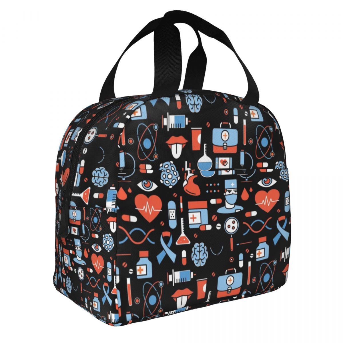 Nurse Print Insulated Portable Lunch Tote Bag Large Capacity Nurse Pic –  webcityshop