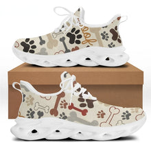 Cargar imagen en el visor de la galería, Casual Vet Shoes for Women Veterinary Animal Paw Brand Design Female Lightweight Flat Sneakers Lace Up Footwear
