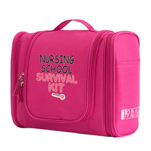 Cargar imagen en el visor de la galería, Pink Nurse Hanging Cosmetic MakeUp and Toiletry Bag Handbag Women Wash Pouch Hook Up Cosmetic Bags Travel Camping Toiletry Organizer Nurse Print Waterproof Make Up Case
