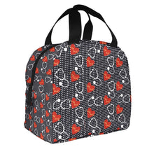 Load image into Gallery viewer, Nurse Heart Print Insulated Lunch Bag
