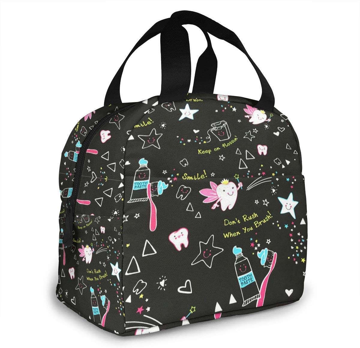 Dentist Dental Hygienist Tote Bag Lunch Bag for Women Lunch Box Insulated Lunch Container for Office School Picnic Beach