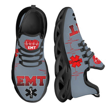 Cargar imagen en el visor de la galería, Zapatillas de deporte de malla con patrón paramédico EMT EMS para mujer, calzado transpirable, Zapatillas

