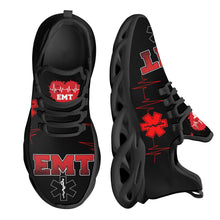 Cargar imagen en el visor de la galería, Zapatillas de deporte de malla con patrón paramédico EMT EMS para mujer, calzado transpirable, Zapatillas

