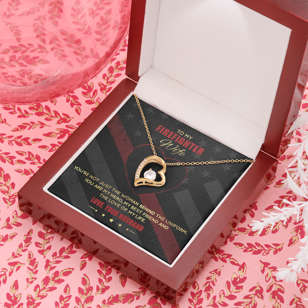 My Firefighter Wife Forever Love Necklace
