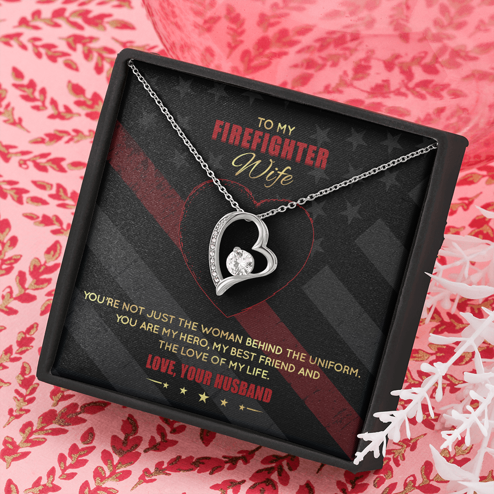 My Firefighter Wife Forever Love Necklace
