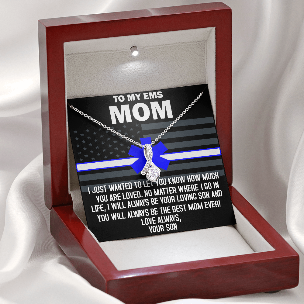 To My EMS Mom Alluring Beauty Necklace