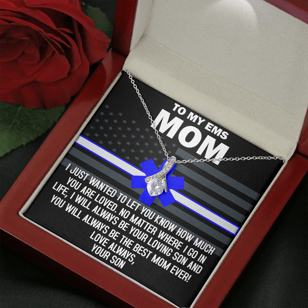 To My EMS Mom Alluring Beauty Necklace