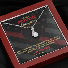 Load image into Gallery viewer, To Our Firefighter Daughter Alluring Beauty Necklace
