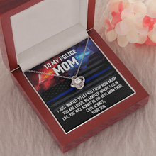 Load image into Gallery viewer, To My Police Mom Love Knot Necklace
