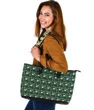 Load image into Gallery viewer, EMS/EMT/Paramedic Women&#39;s Green Large PU Faux Leather Tote Bag
