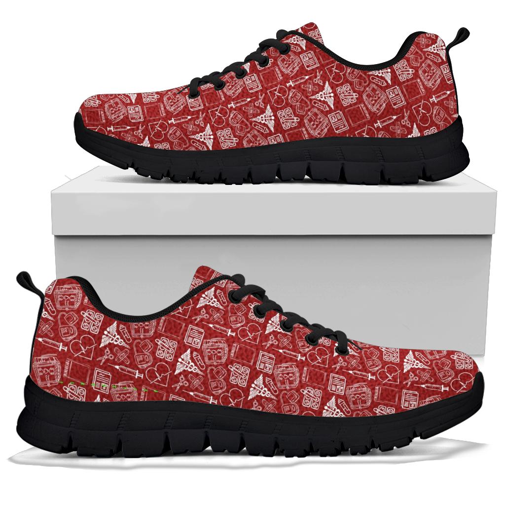 Medical Assistant Red Women's Sneakers