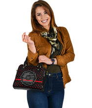 Load image into Gallery viewer, Thin Red Line Sunflower Firefighter PU Faux Leather Handbag NEW
