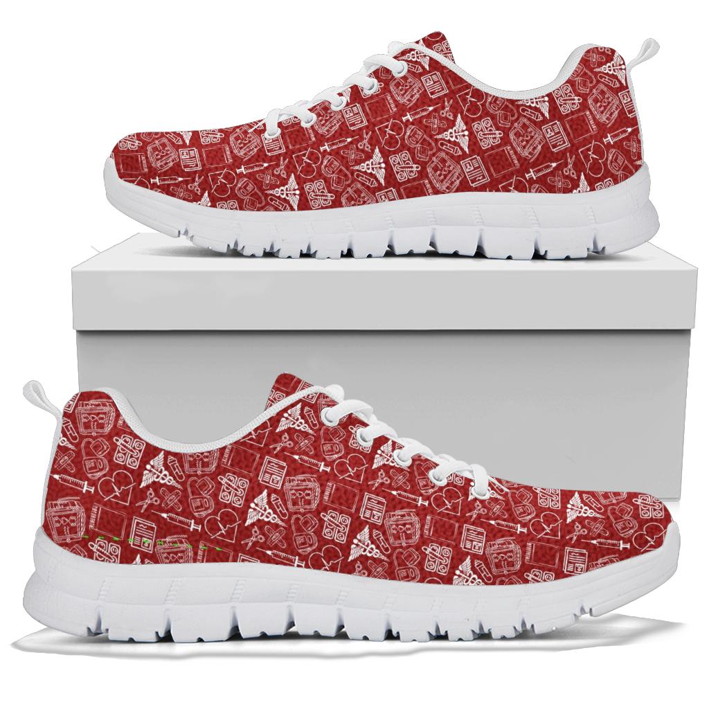 Medical Assistant Red Women's Sneakers