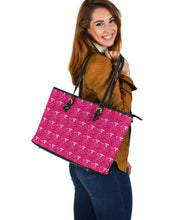 Load image into Gallery viewer, Nurse Practitioner (NP) Large Pink PU Faux Leather Tote Bag
