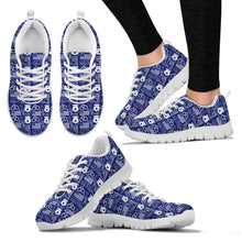 Load image into Gallery viewer, Police Print Back The Blue/White Women&#39;s Sneakers
