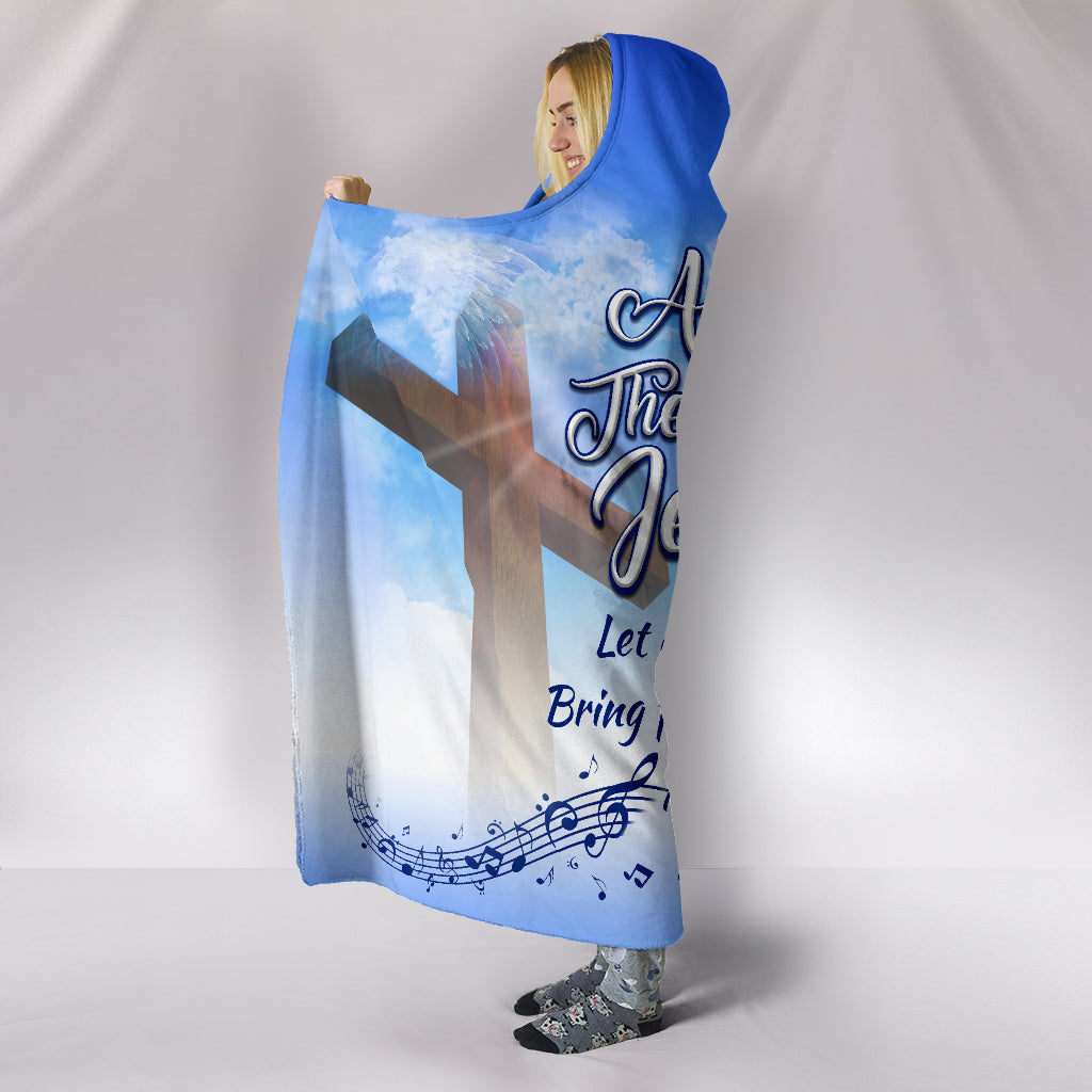 The Power of Jesus' Name Hooded Blanket