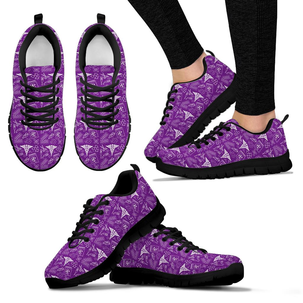 Pharmacy Technician Nurse Practitioner Purple Women's Sneakers